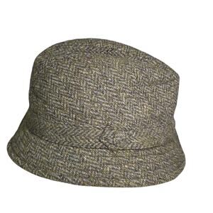 Bates Hats Vintage Stylish Tweed 100% Wool Fedora Hat